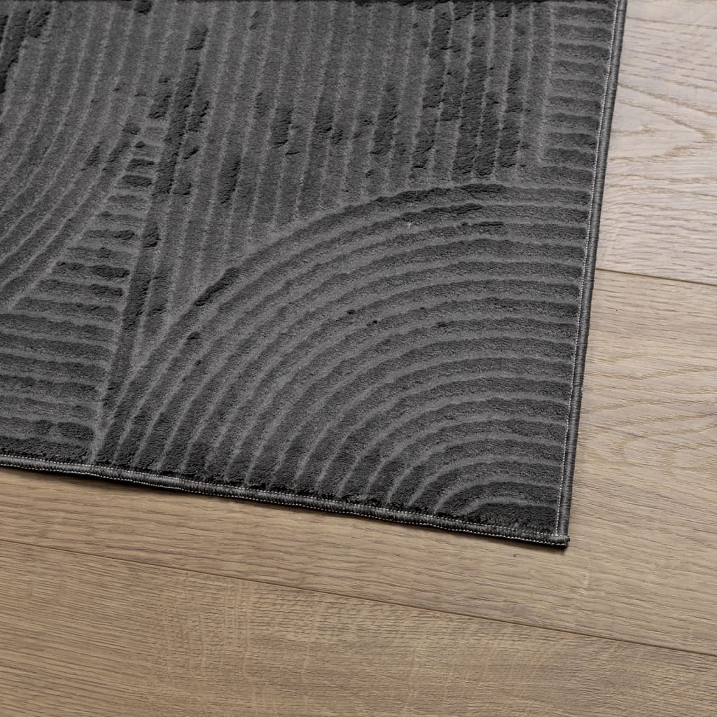 vidaXL IZA antracit rövid szálú skandináv stílusú szőnyeg 80x150 cm