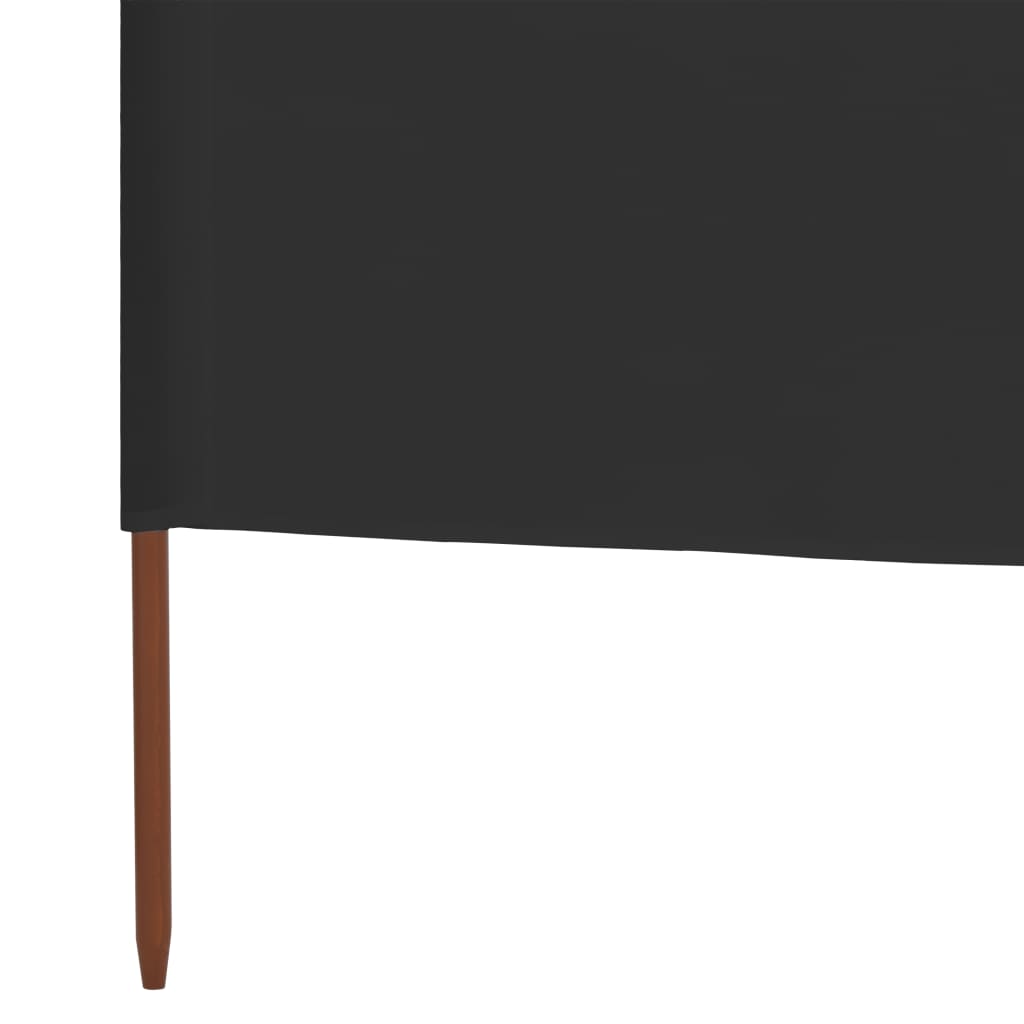 vidaXL 3 paneles antracitszürke szövet szélfogó 400 x 80 cm