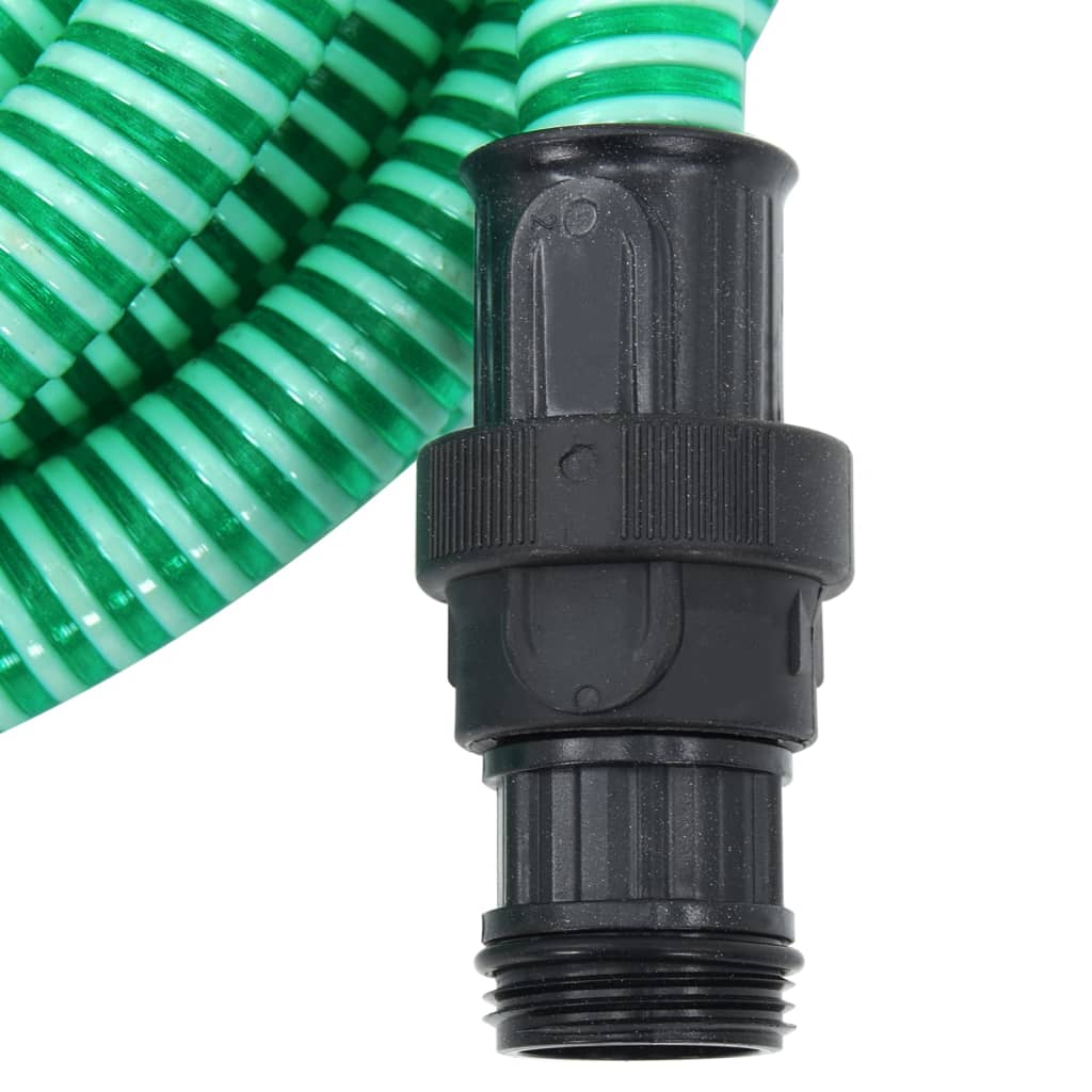vidaXL zöld PVC szívótömlő PVC csatlakozókkal 1" 7 m