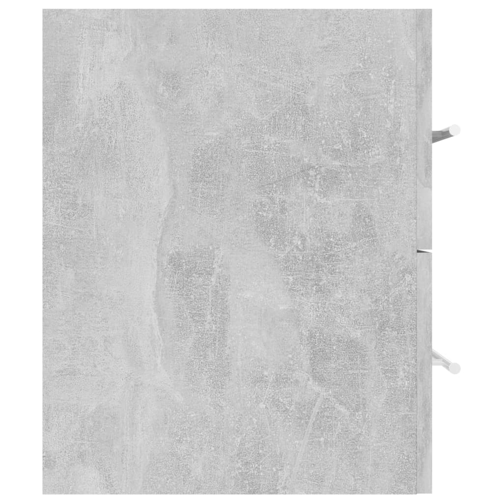 vidaXL betonszürke forgácslap mosdószekrény 100 x 38,5 x 48 cm