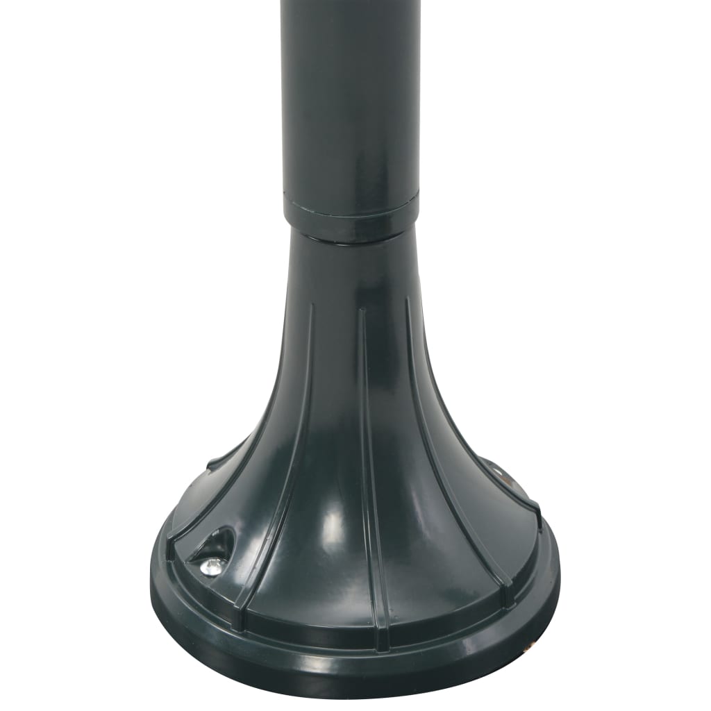 vidaXL sötétzöld alumínium kerti állólámpa, E27, 120 cm