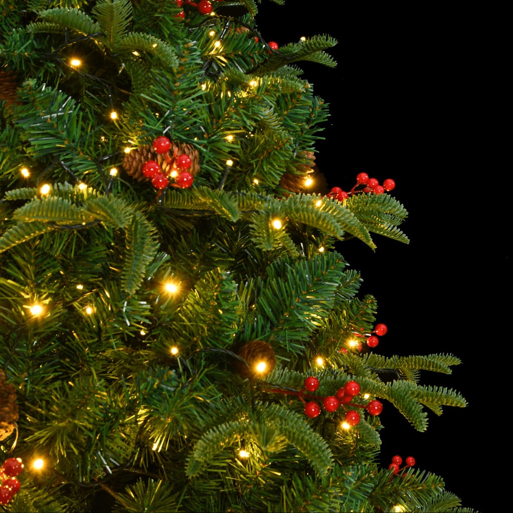 vidaXL csuklópántos műkarácsonyfa 300 LED-del 210 cm