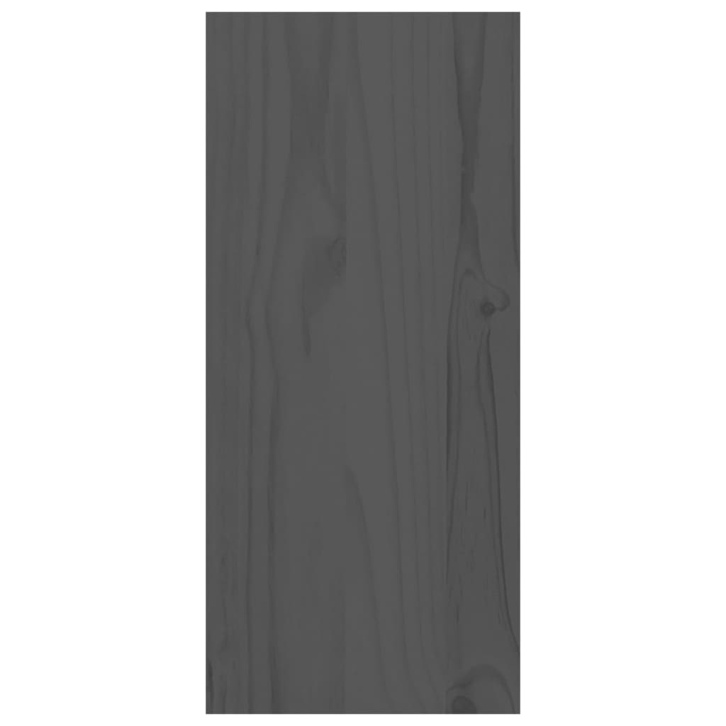 vidaXL szürke tömör fenyőfa borszekrény 56 x 25 x 56 cm