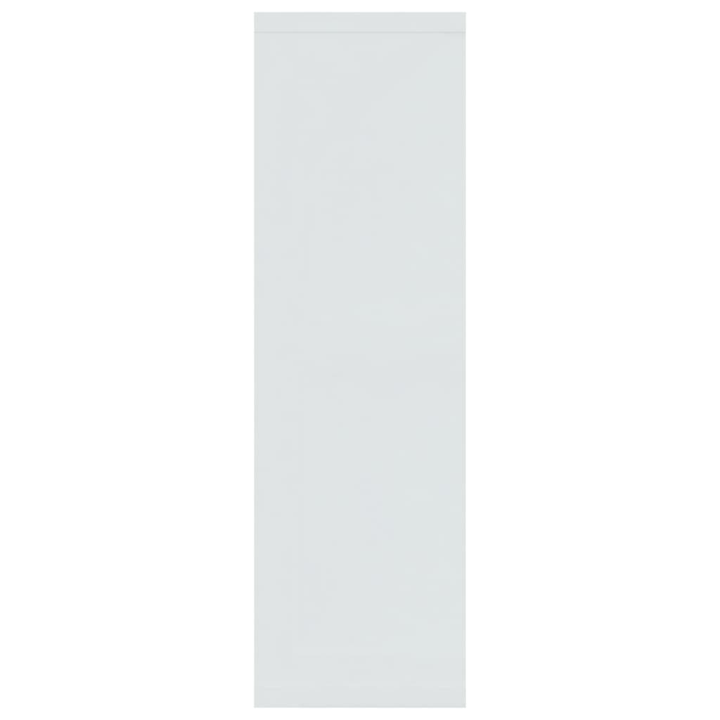 vidaXL magasfényű fehér szerelt fa fali polc 85 x 16 x 52,5 cm