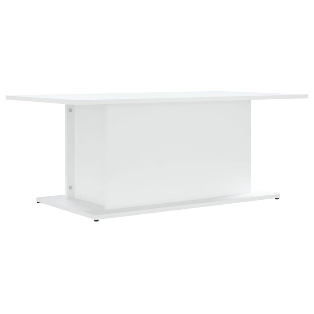 vidaXL fehér forgácslap dohányzóasztal 102 x 55,5 x 40 cm