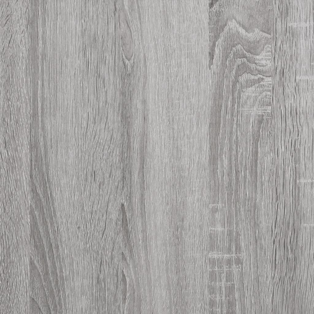 vidaXL 2 db szürke-sonoma színű szerelt fa éjjeliszekrény 40x30x50 cm