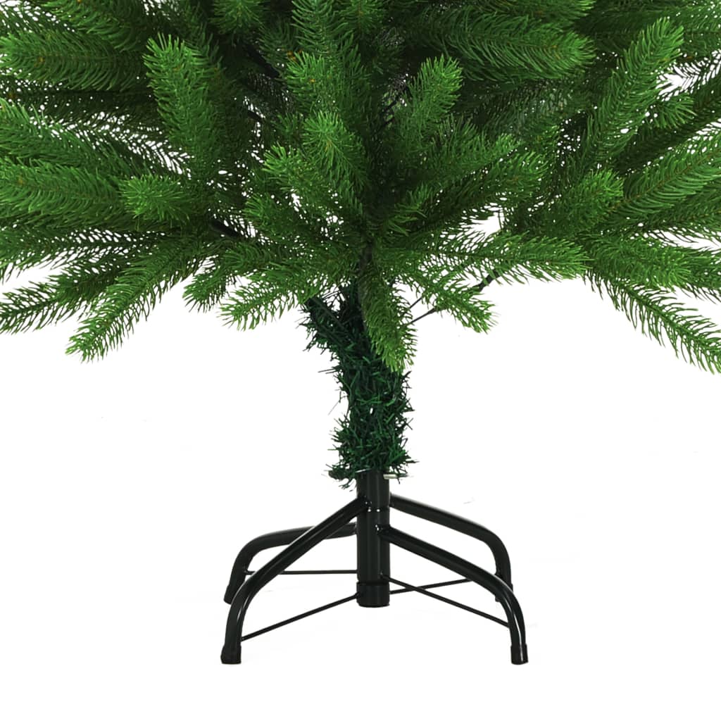 vidaXL zöld műkarácsonyfa LED-ekkel és gömbszettel 120 cm