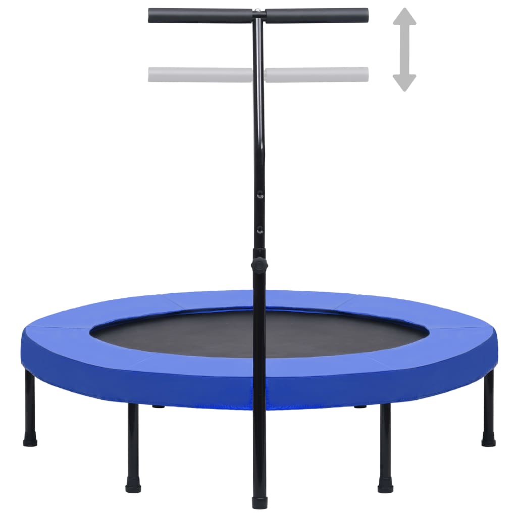 vidaXL fitnesz trambulin kapaszkodóval és biztonsági párnázással 122 cm