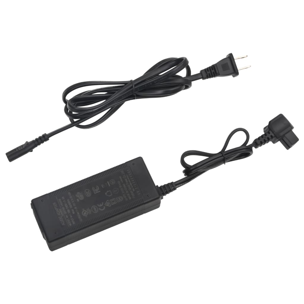 vidaXL fekete-szürke PP-PE hűtőláda fogantyúval és adapterrel 35 L