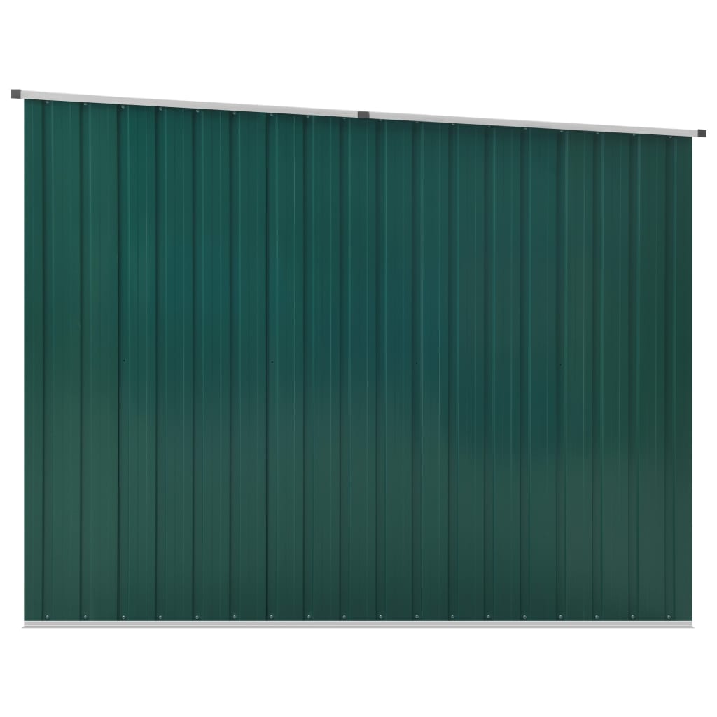 vidaXL zöld horganyzott acél kerti fészer 195 x 198 x 159 cm