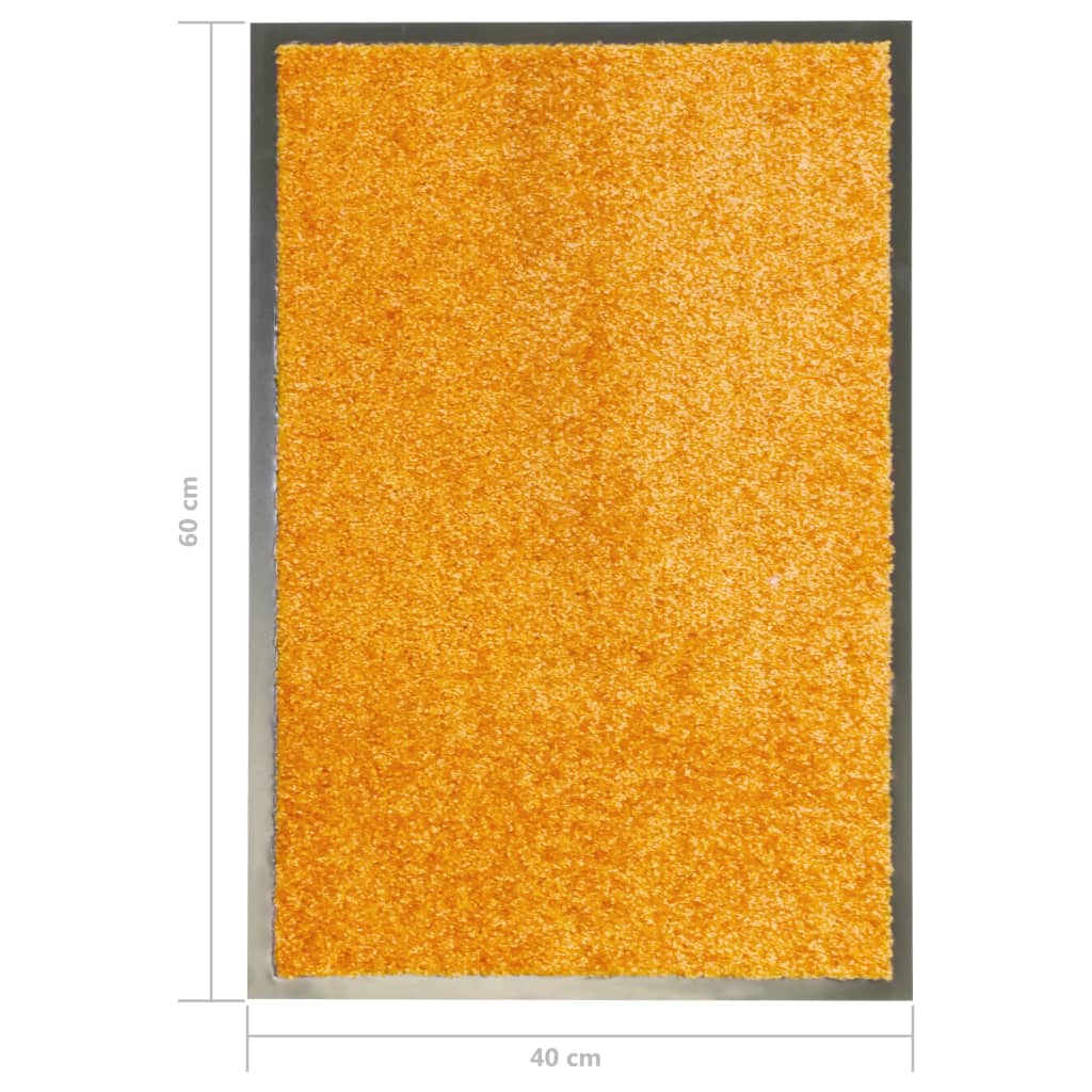 vidaXL narancssárga kimosható lábtörlő 40 x 60 cm