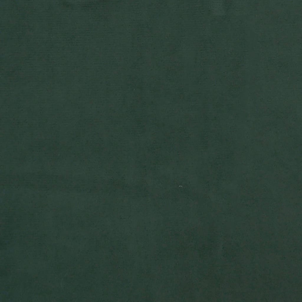 vidaXL sötétzöld bársony zsebrugós ágymatrac 100x200x20 cm