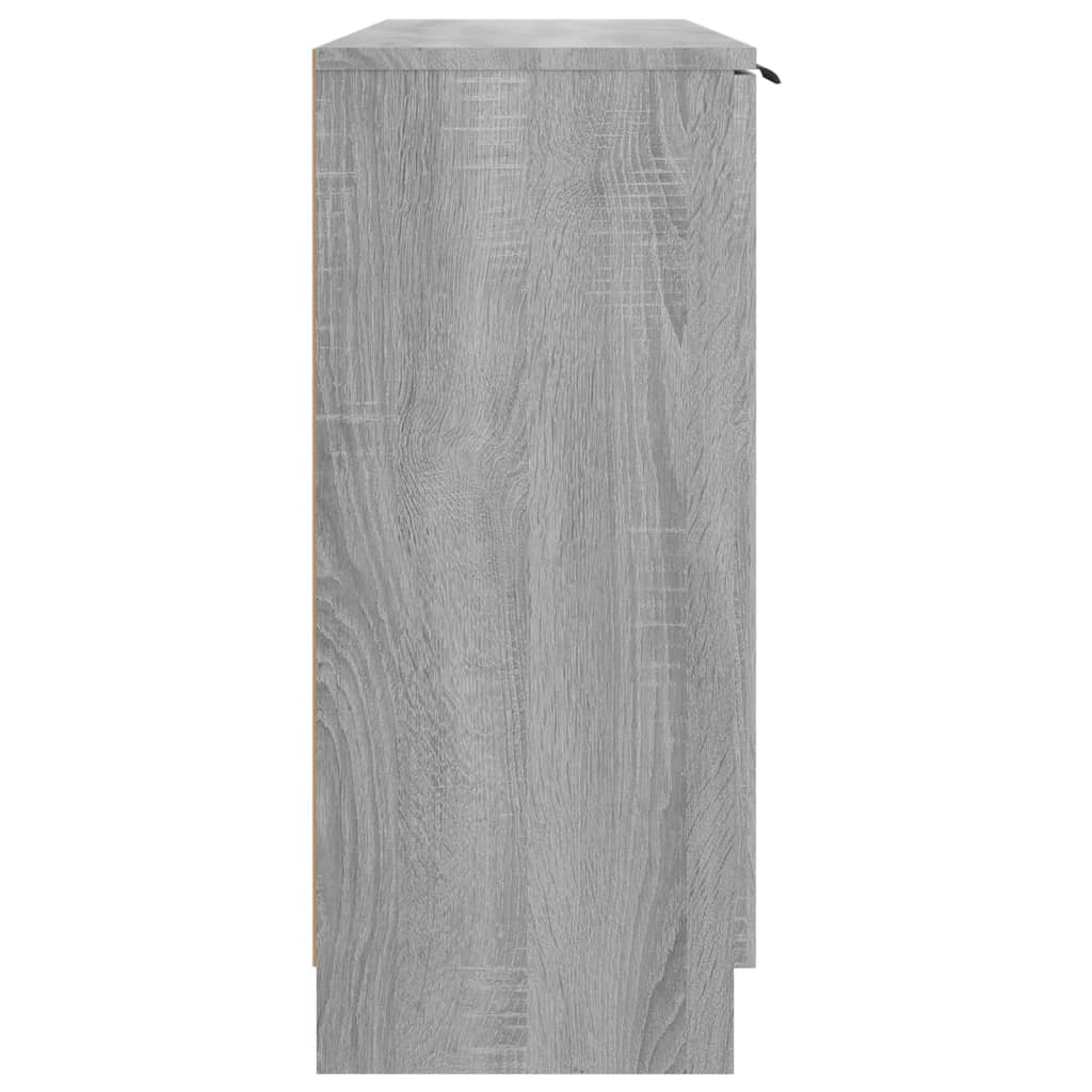 vidaXL szürke sonoma színű szerelt fa tálalószekrény 90,5 x 30 x 70 cm