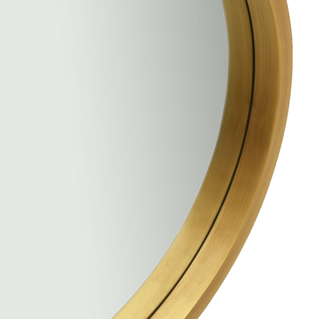 vidaXL aranyszínű fali tükör pánttal 40 cm