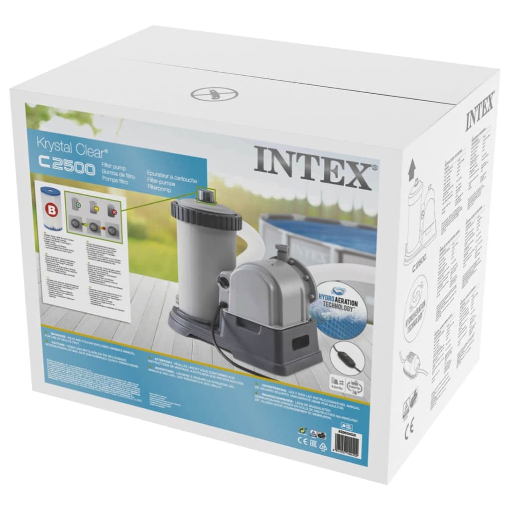 Intex 28634GS papírszűrős vízforgató szivattyú, 9463 liter/óra