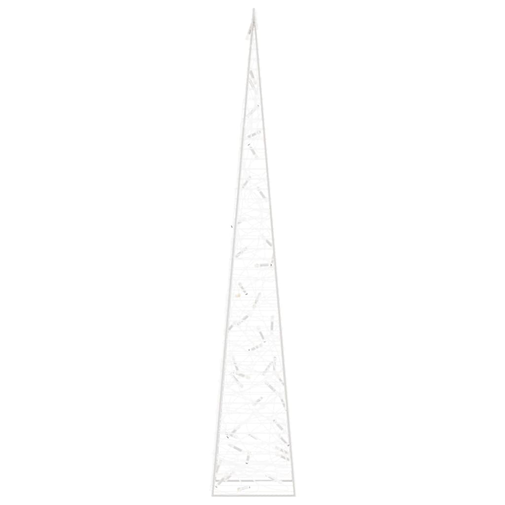 vidaXL dekoratív hideg fehér fényű LED-es akril fénykúp 90 cm