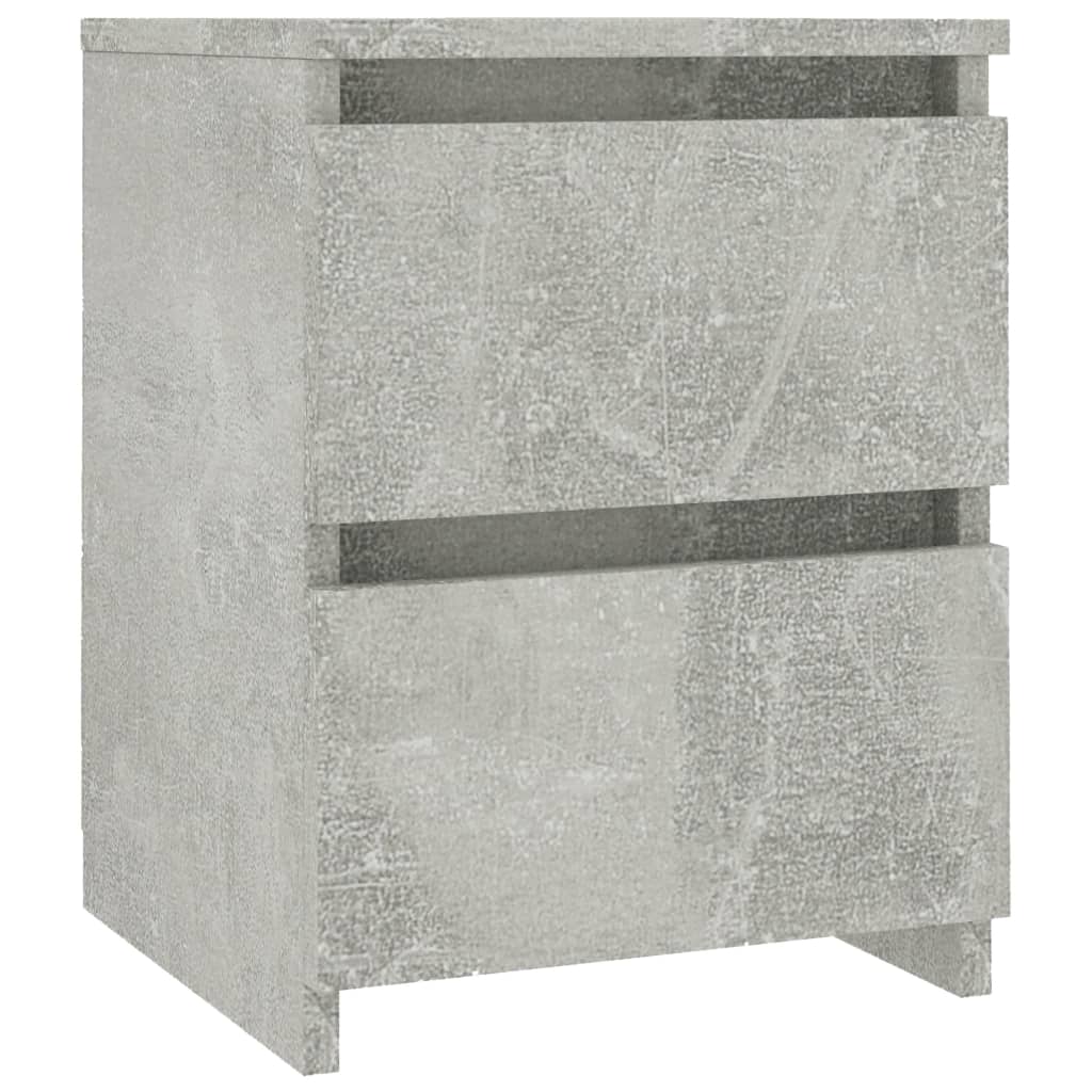 vidaXL betonszürke forgácslap éjjeliszekrény 30 x 30 x 40 cm