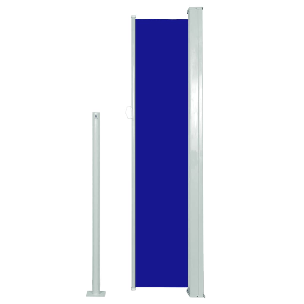 vidaXL kék behúzható oldalsó napellenző 140 x 300 cm