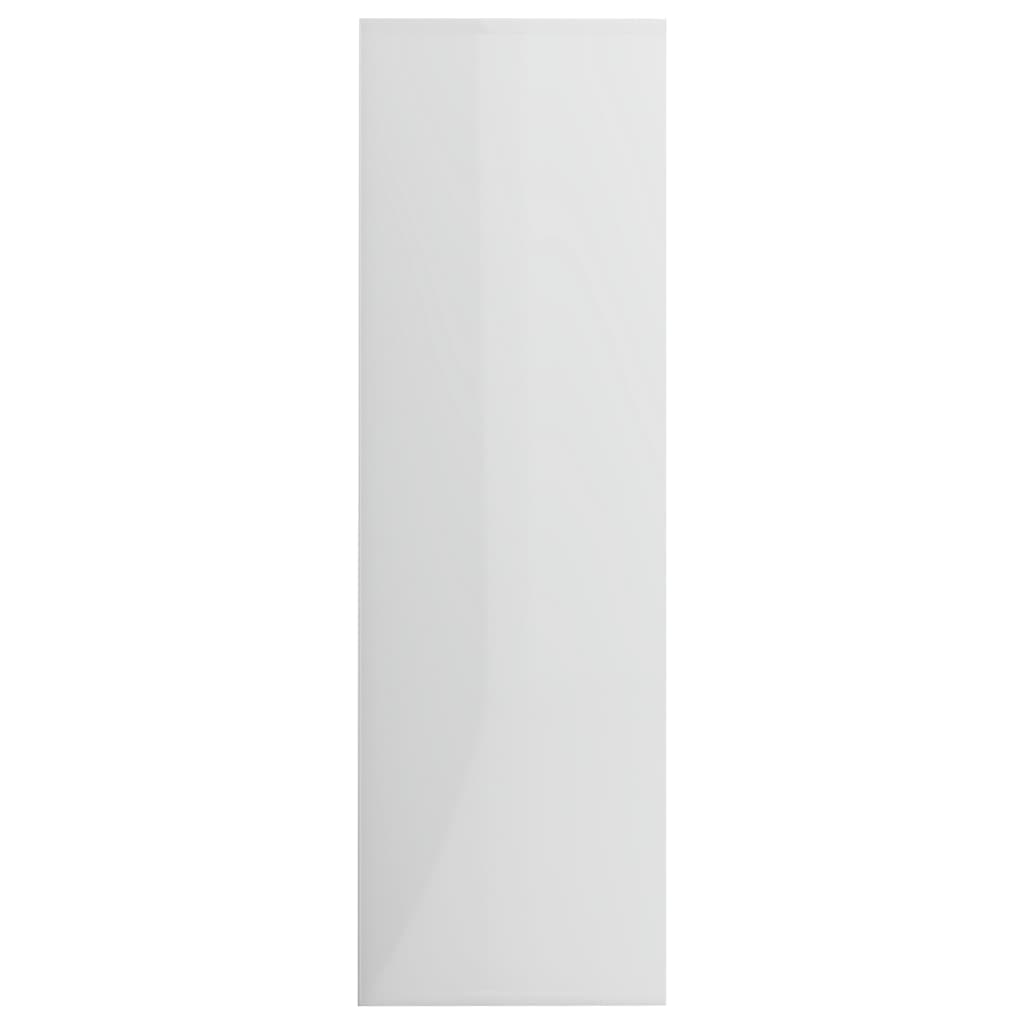 vidaXL magasfényű fehér szerelt fa könyvszekrény 98 x 29 x 97,5 cm