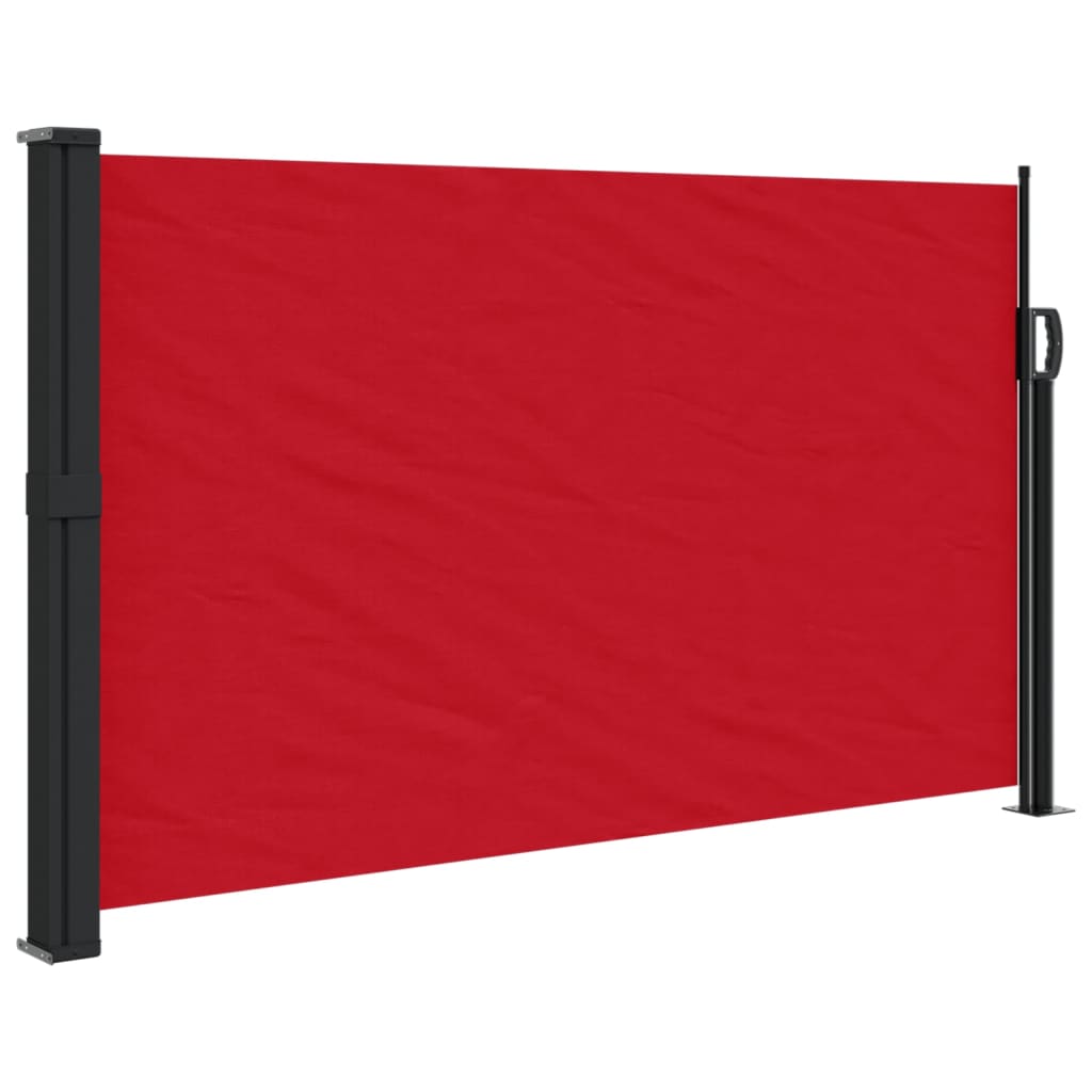 vidaXL piros behúzható oldalsó napellenző 120 x 500 cm