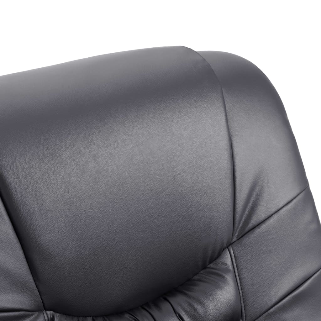 vidaXL szürke műbőr dönthető szék