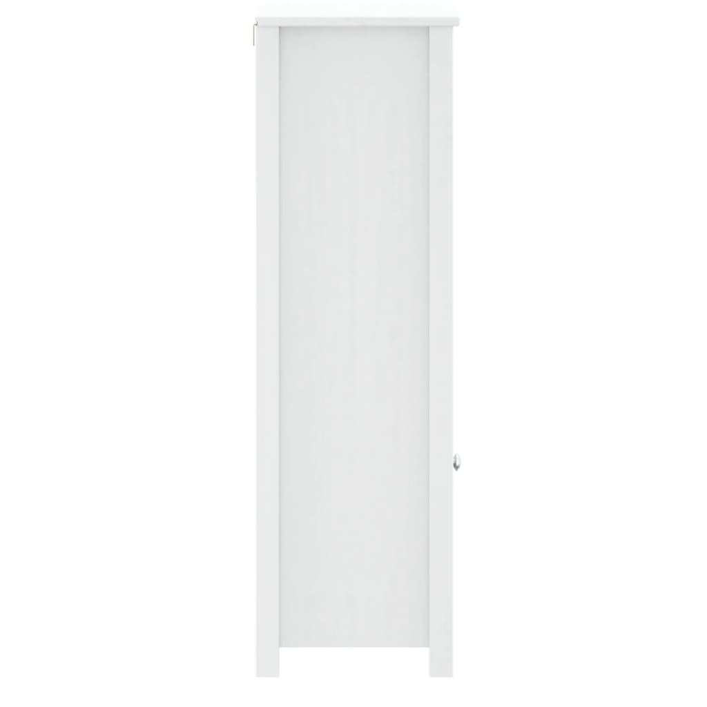 vidaXL BERG fehér tömör fenyőfa fürdőszobaszekrény 40 x 34 x 110 cm