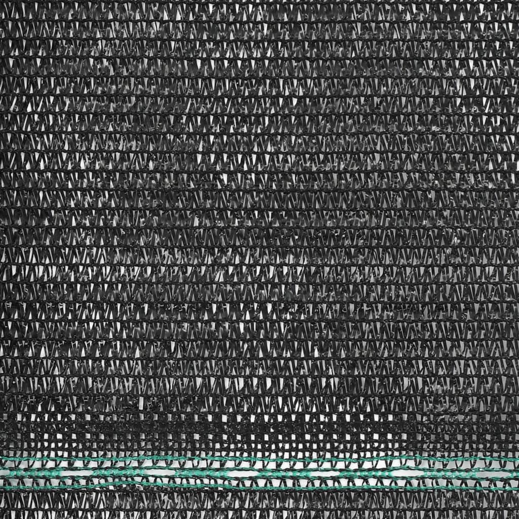 vidaXL fekete HDPE teniszháló 1,6 x 50 m