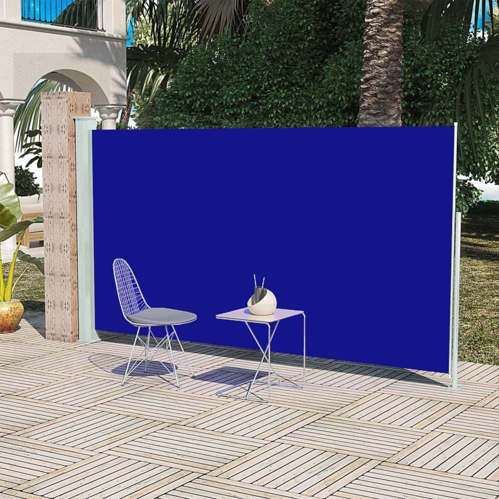 vidaXL veranda, terasz válaszfal 160 x 300 cm kék