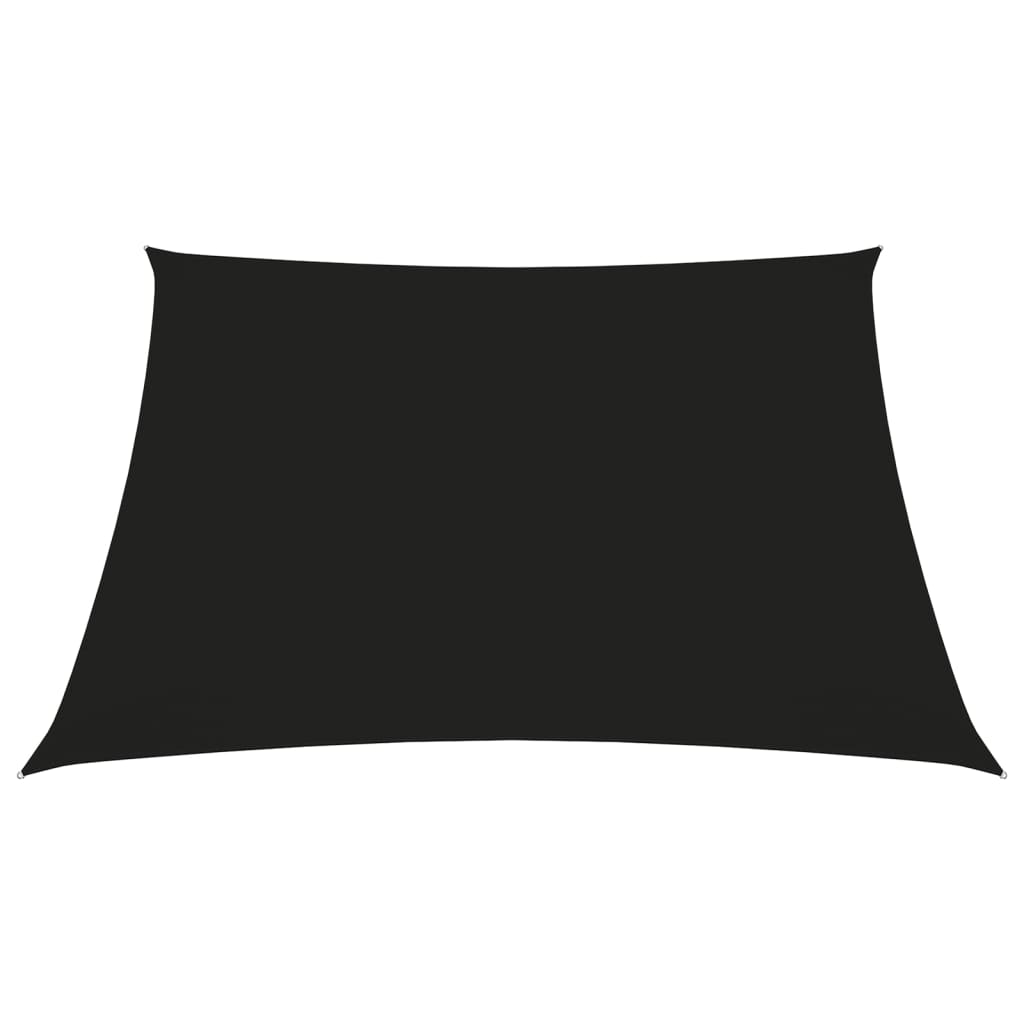 vidaXL fekete négyzet alakú oxford-szövet napvitorla 6 x 6 m