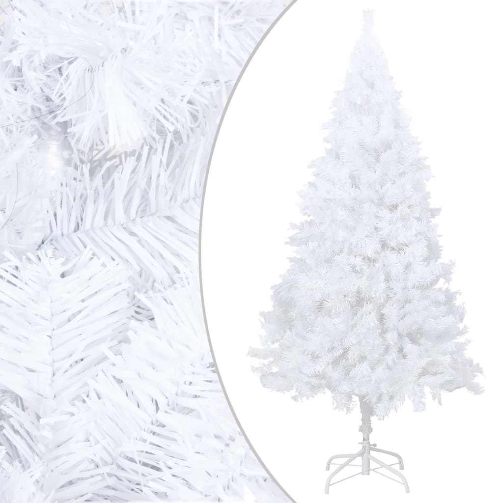 vidaXL fehér megvilágított műkarácsonyfa vastag ágakkal 180 cm