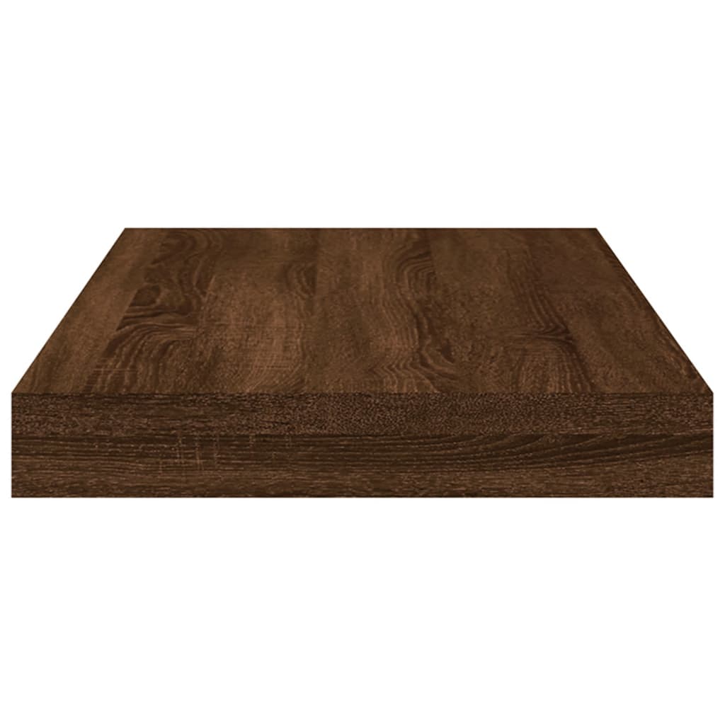 vidaXL 4 db barna tölgy színű szerelt fa fali polc 40 x 10 x 1,5 cm