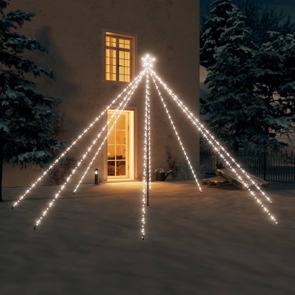 vidaXL bel- és kültéri karácsonyfa világítás 576 LED-del 3,6 m