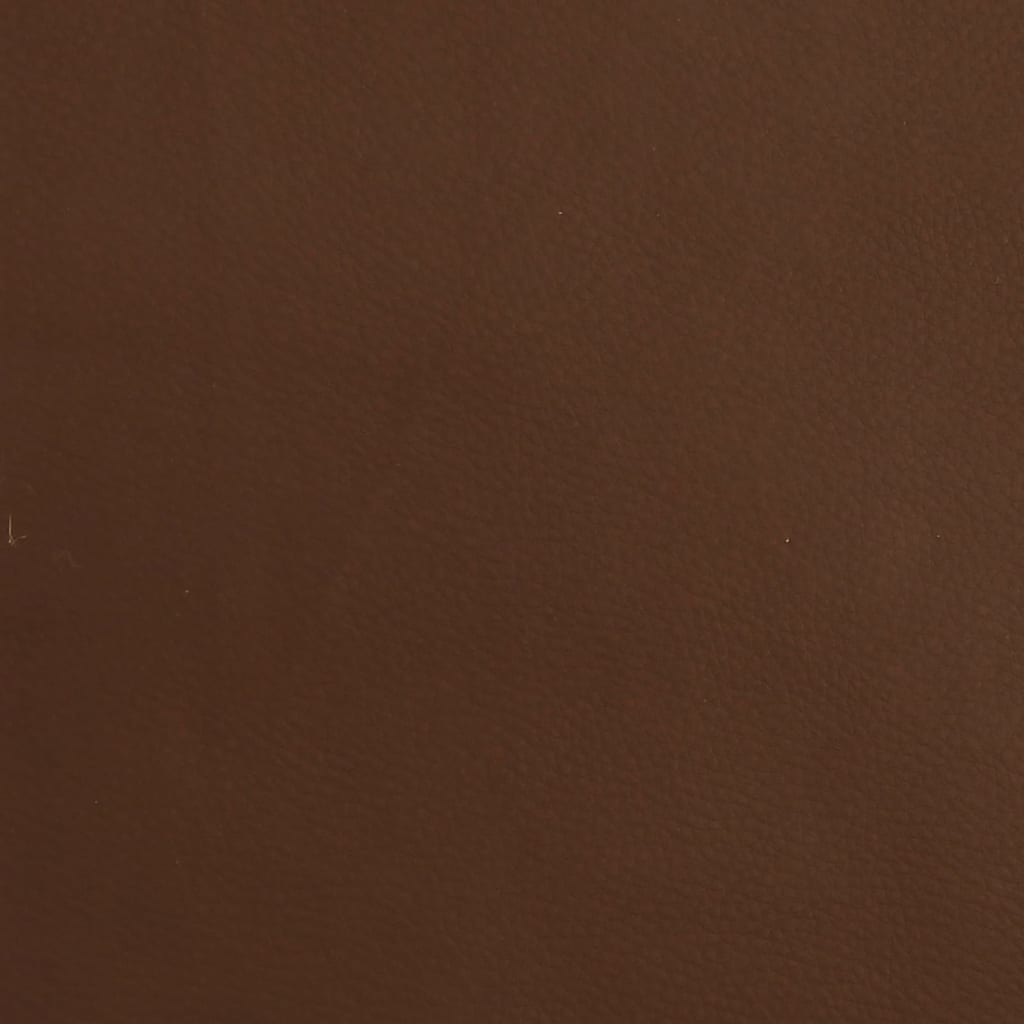 vidaXL fényes barna műbőr lábzsámoly 45x29,5x35 cm