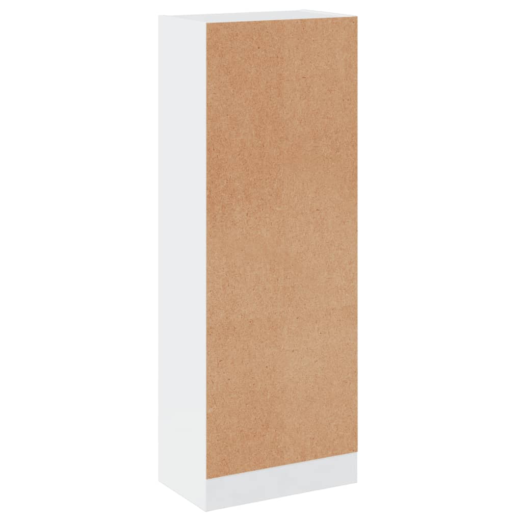 vidaXL 3-szintes magasfényű fehér forgácslap könyvszekrény 40x24x108cm