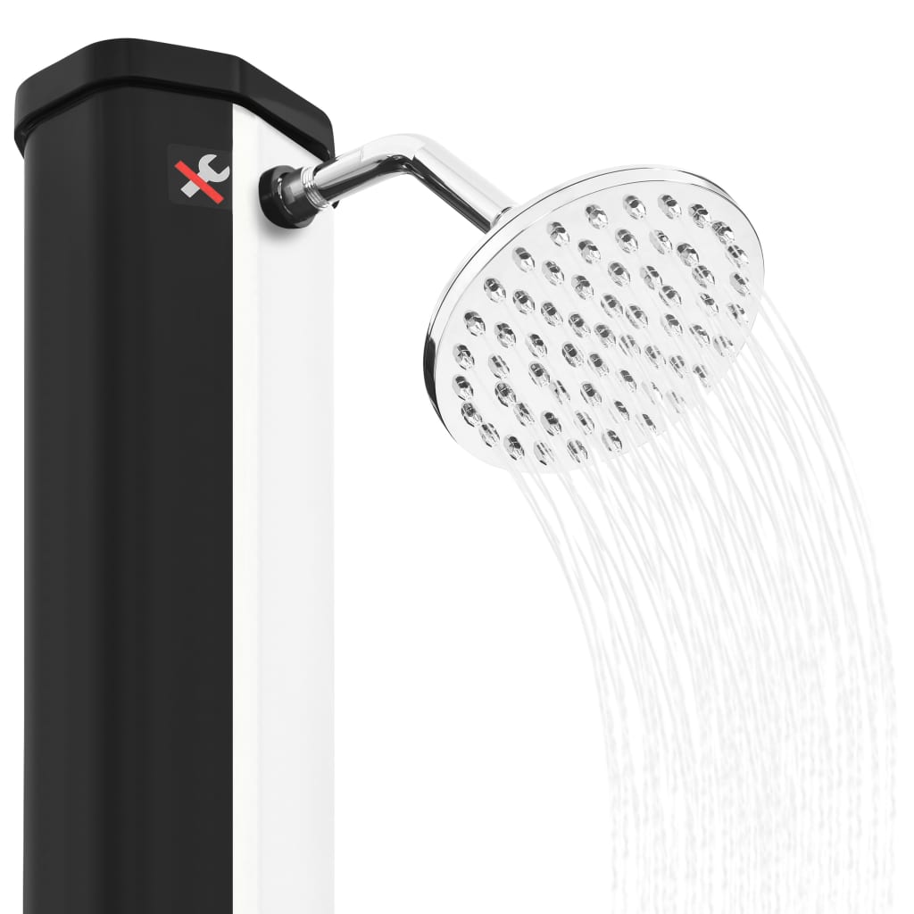 vidaXL kültéri szolárzuhany zuhanyfejjel és csappal 35 L