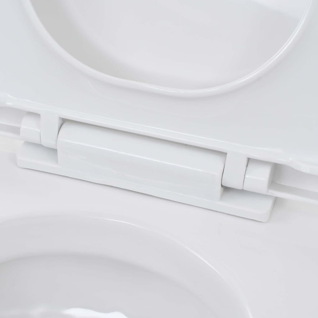 vidaXL fehér kerámia fali WC csésze