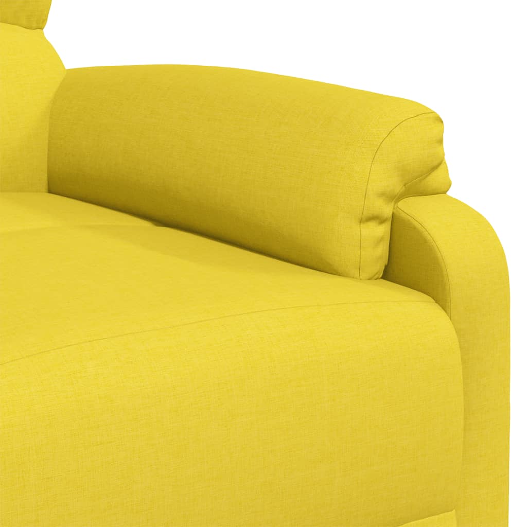 vidaXL sárga szövet felállást segítő dönthető fotel