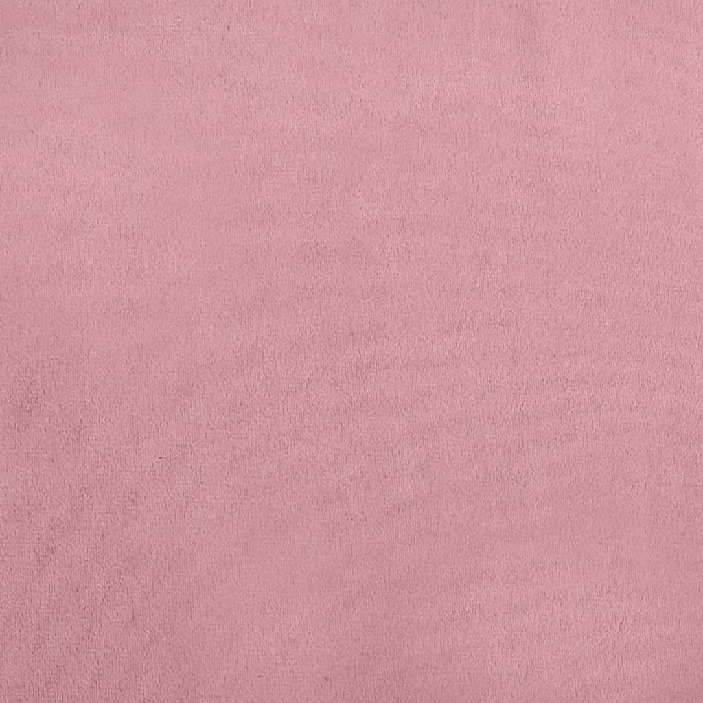 vidaXL rózsaszín bársony kutyaágy 70 x 45 x 30 cm