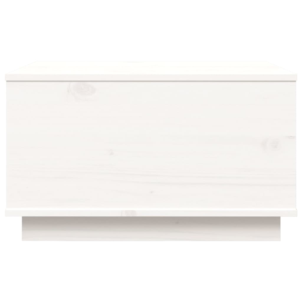 vidaXL fehér tömör fenyőfa dohányzóasztal 60 x 50 x 35 cm