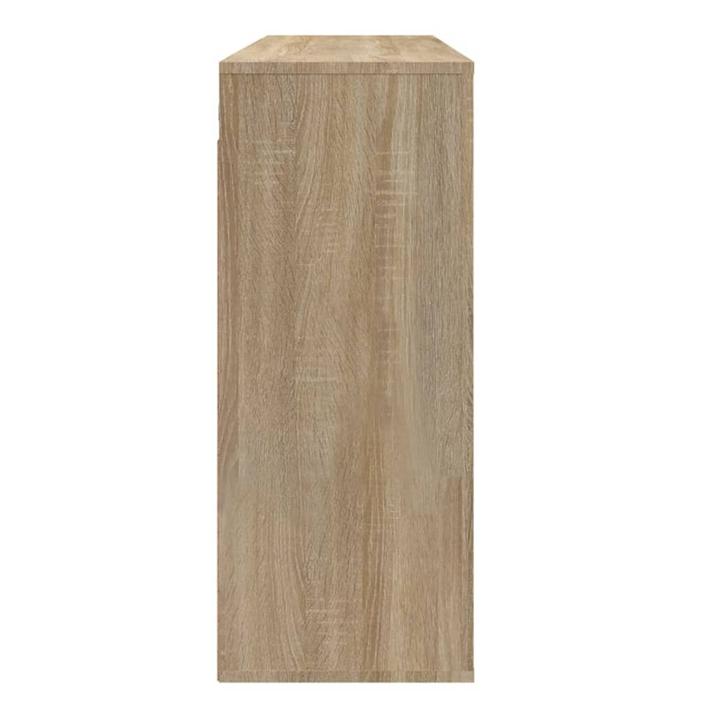 vidaXL sonoma-tölgyszínű szerelt fa faliszekrény 80x33x80 cm