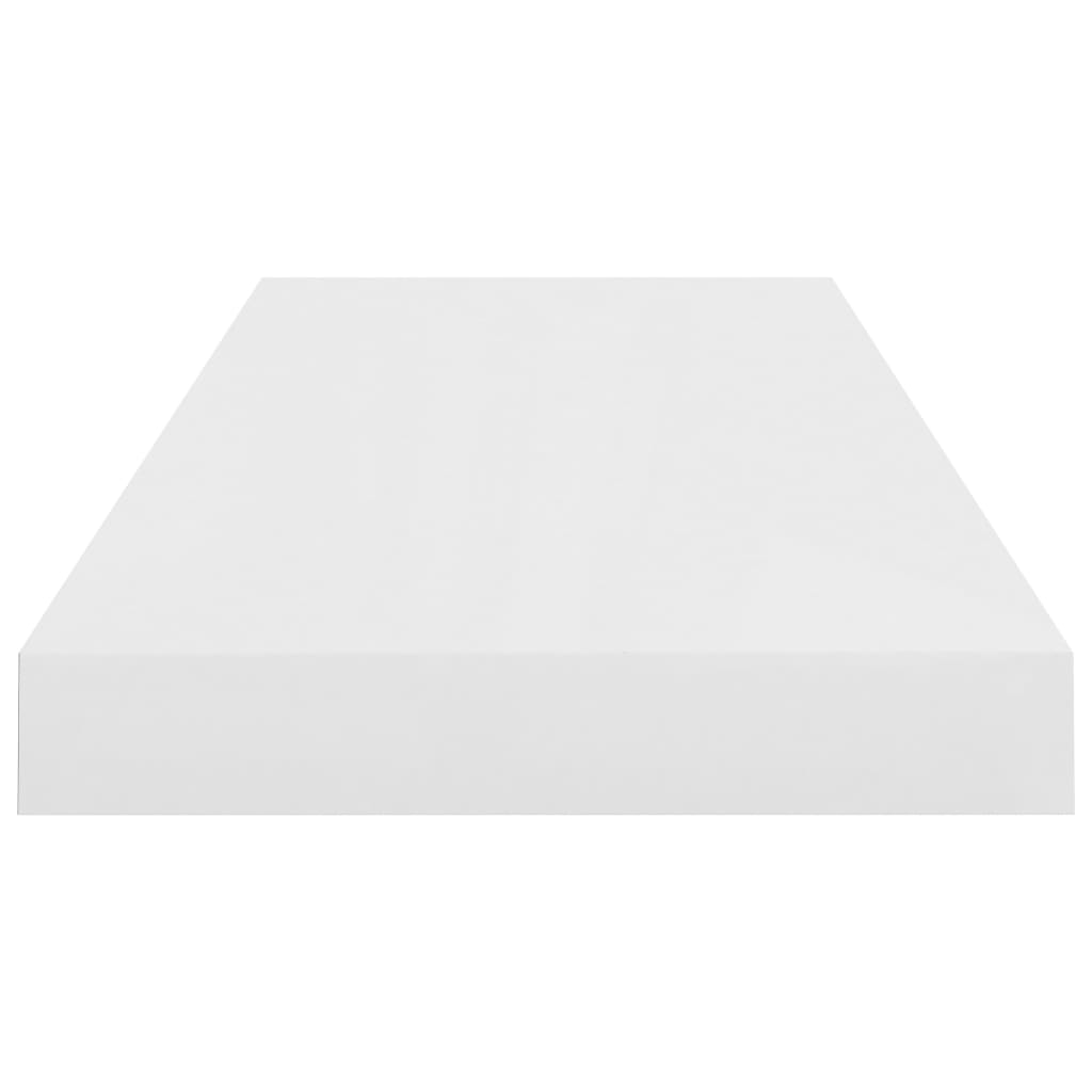 vidaXL magasfényű fehér MDF lebegő fali polc 60 x 23,5 x 3,8 cm