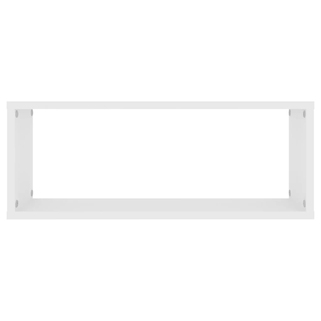 vidaXL 2 db fehér forgácslap fali kockapolc 60 x 15 x 23 cm