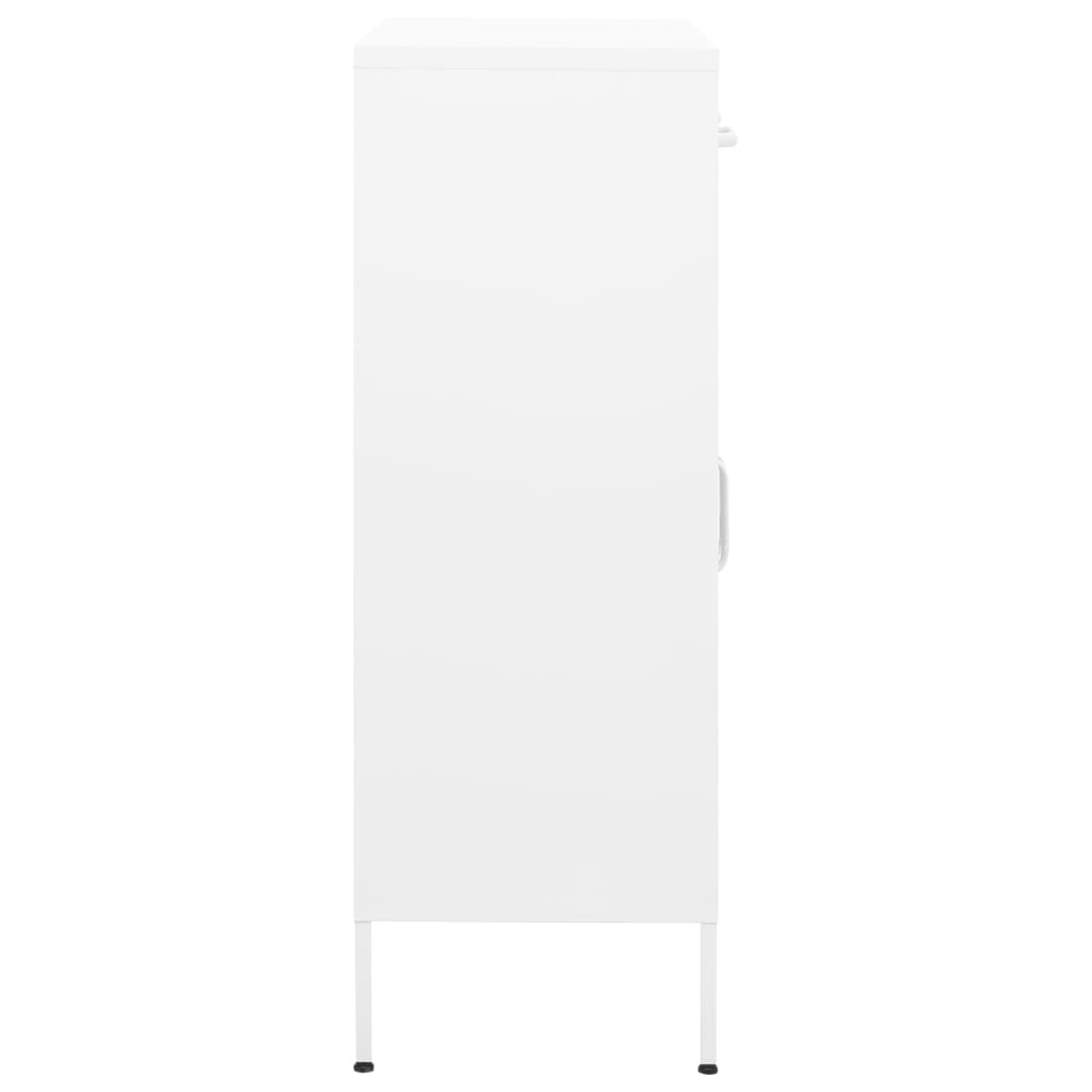 vidaXL fehér acél tárolószekrény 80 x 35 x 101,5 cm