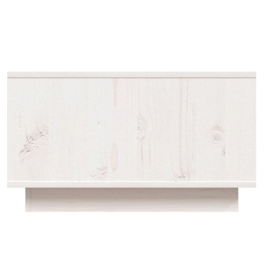vidaXL fehér tömör fenyőfa dohányzóasztal 55 x 56 x 32 cm