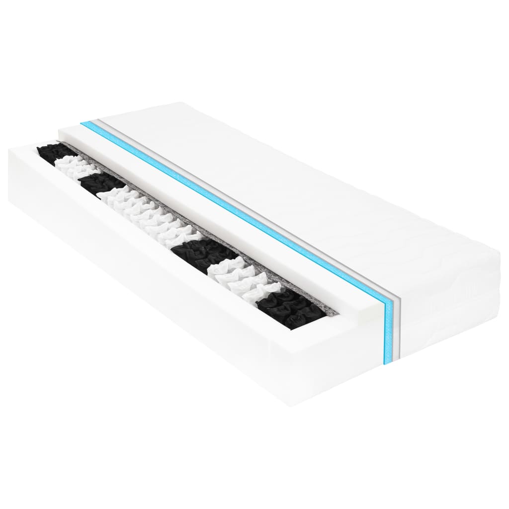 vidaXL világosszürke USB-s bársonyborítású dívány matraccal 90 x 200 cm