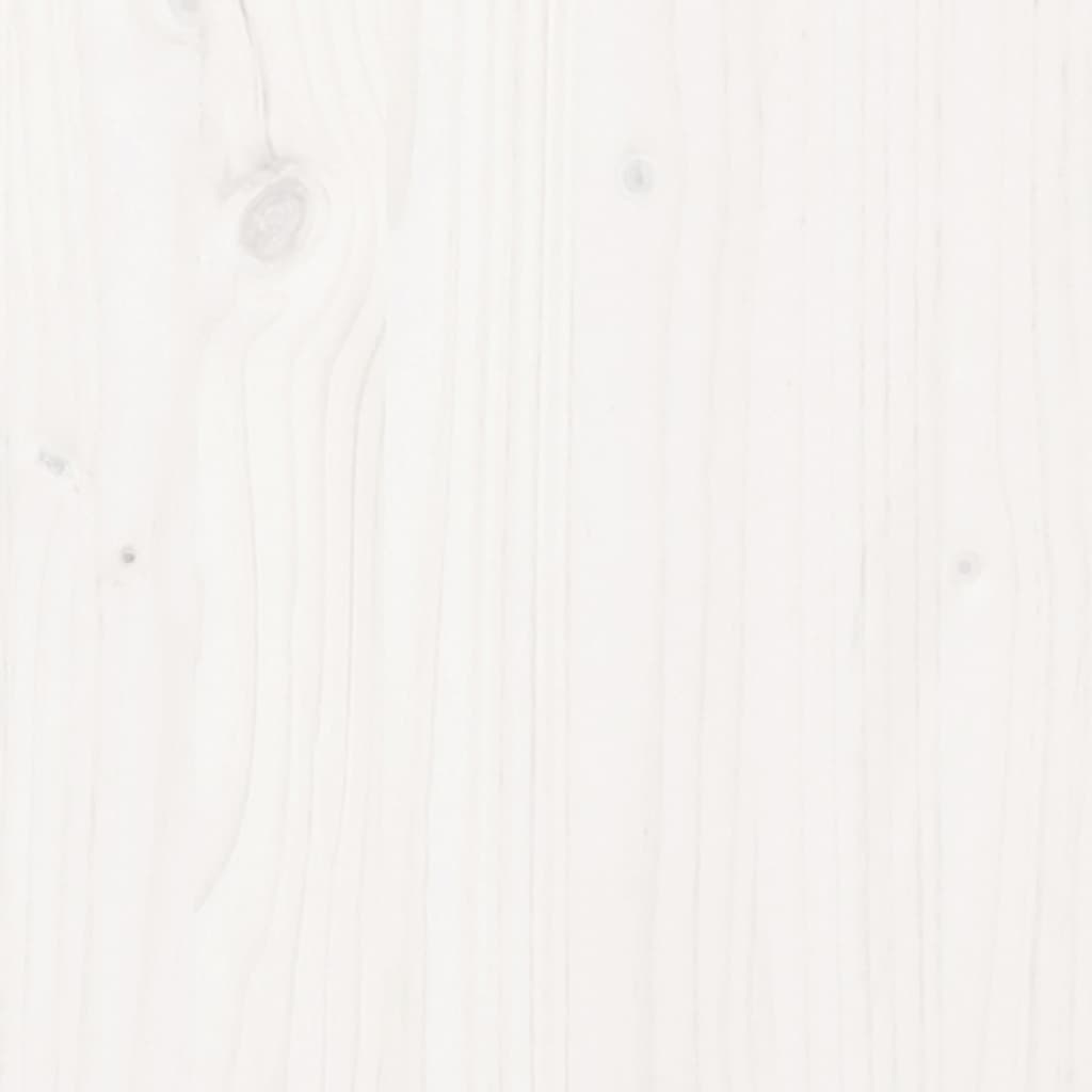 vidaXL King Size fehér tömör fenyőfa ágykeret 150 x 200 cm