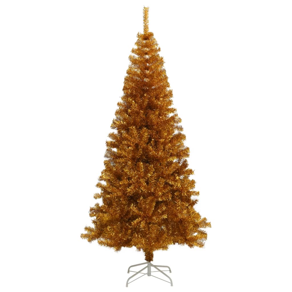vidaXL aranyszínű PET műkarácsonyfa állvánnyal 180 cm