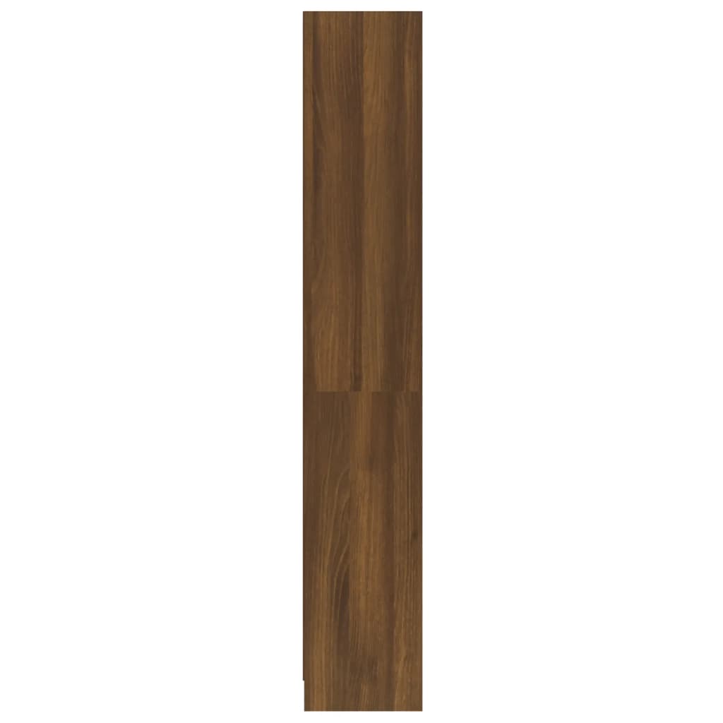 vidaXL 4 szintes barna tölgyszínű fa könyvszekrény 60 x 24 x 142 cm