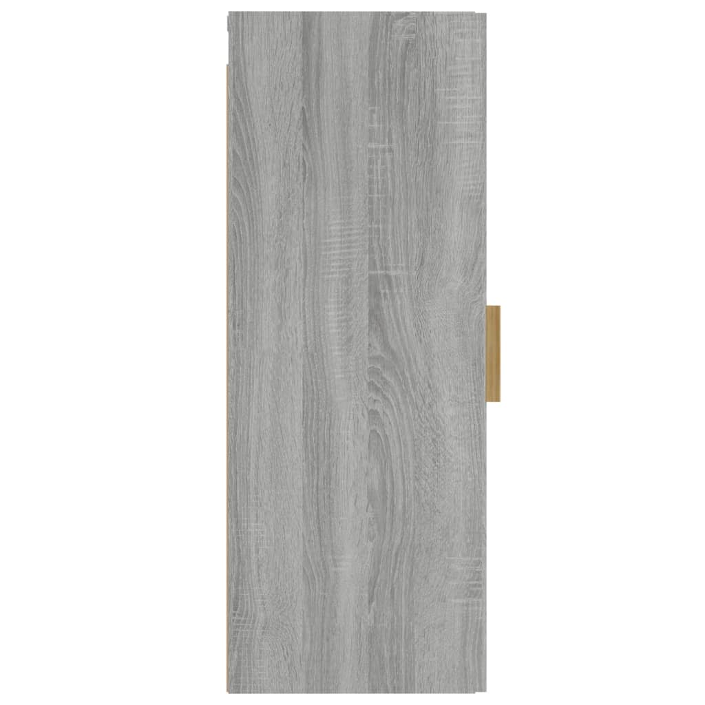 vidaXL szürke sonoma színű szerelt fa faliszekrény 34,5 x 34 x 90 cm