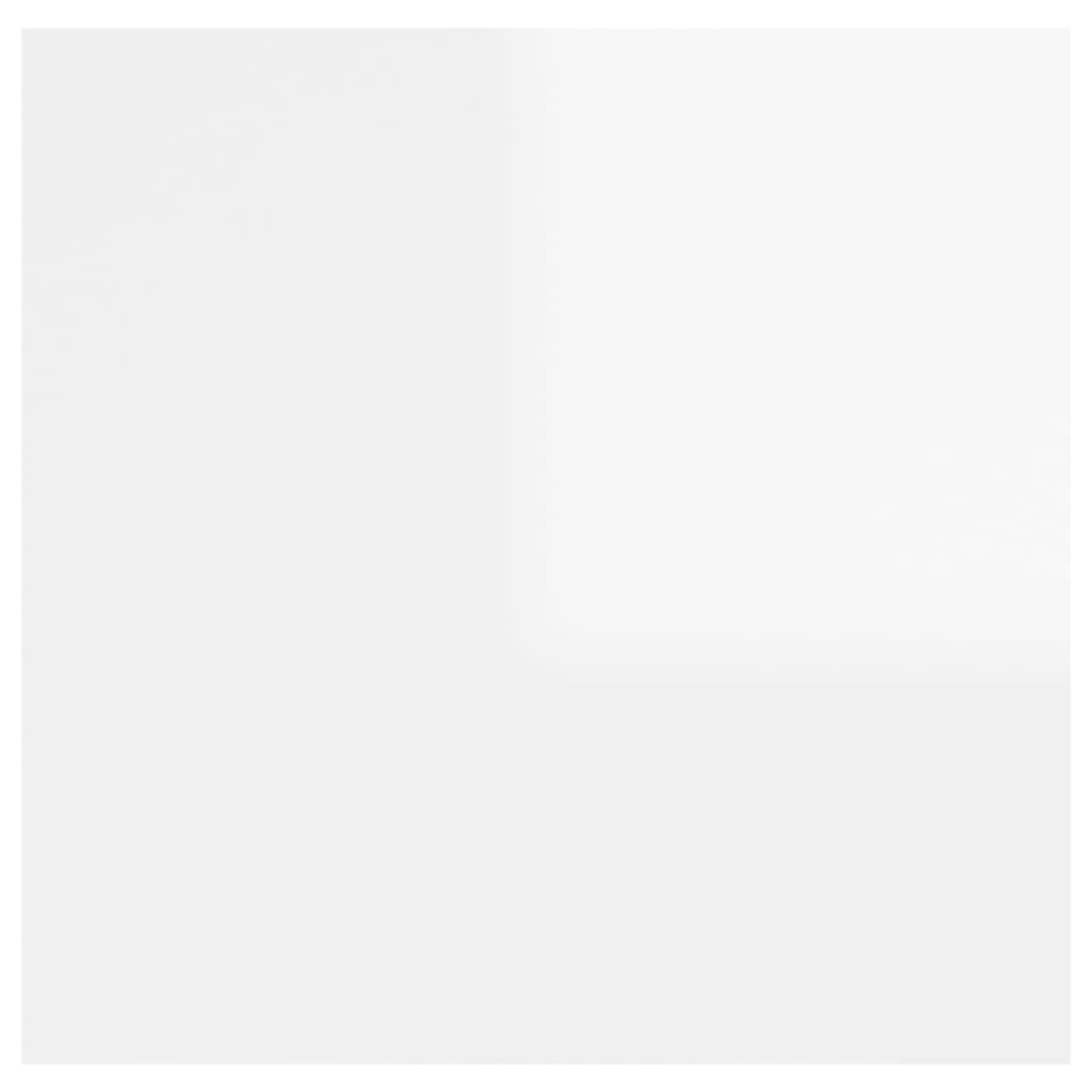 vidaXL magasfényű fehér forgácslap éjjeliszekrény 30,5 x 30 x 30 cm